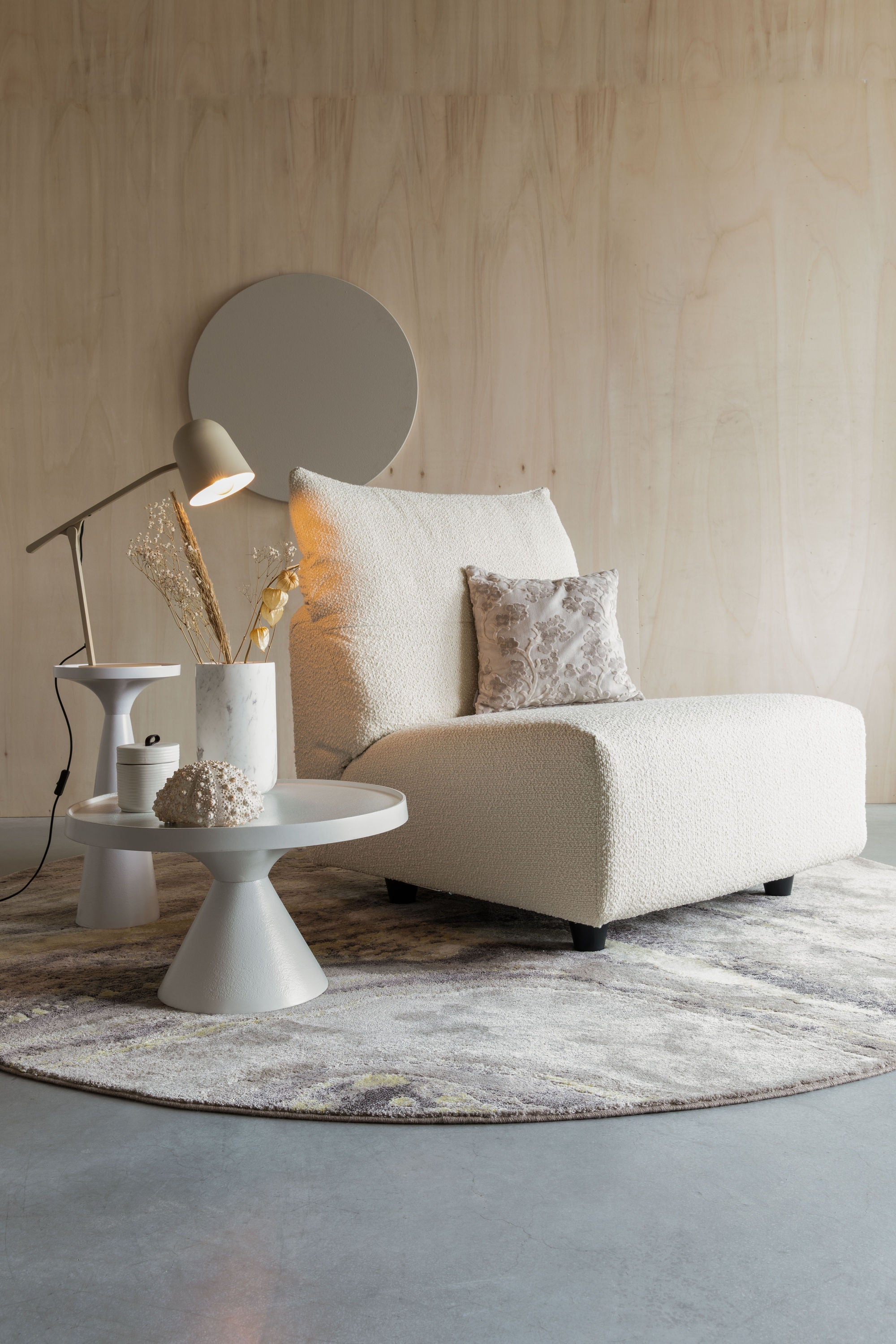 Zuiver Floss White Aluminum Round Coffee Table